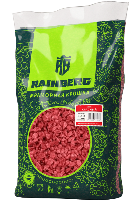 Rainberg Декоративная мраморная крошка красная