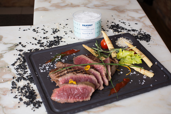 Стейк «Мясника» с солью со вкусом лимона «Falksalt»